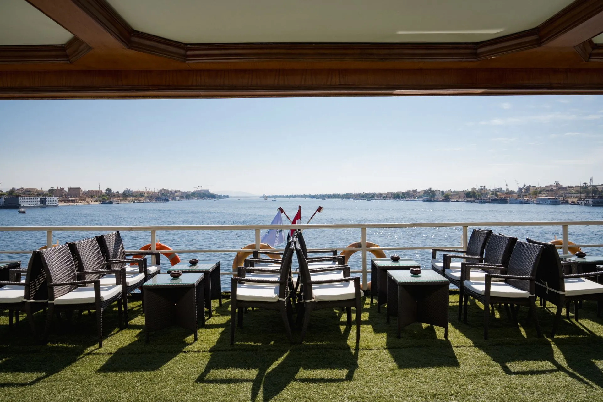 Sun deck of the MS Nile Odyssey Nile Cruise Nile cruise